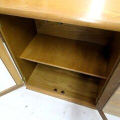 使用感あり サイドボード 幅118.5×奥行44.5×高さ90cm ブラウン系 引出し収納付き リビングボード 収納家具 苫小牧西店 の画像