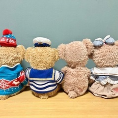 ディズニー ダッフィー シェリーメイ ぬいぐるみ ポーチ 5点セット まとめ売りの画像