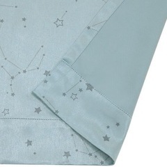 ニトリ ルトロ　遮光1級遮熱カーテン ターコイズブルー 100 x 110 2枚の画像