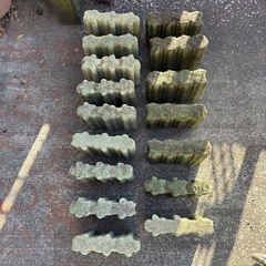 緑色のちょっと小さなブロック16個セットの画像