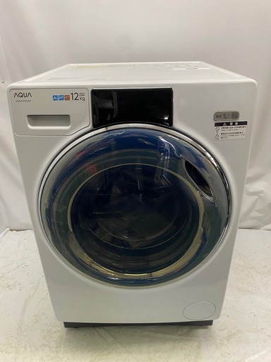 アクア　ドラム式電気洗濯乾燥機　AQW-DX12N　2023年製　標準洗濯容量12.0kg 乾燥6kg AQUA