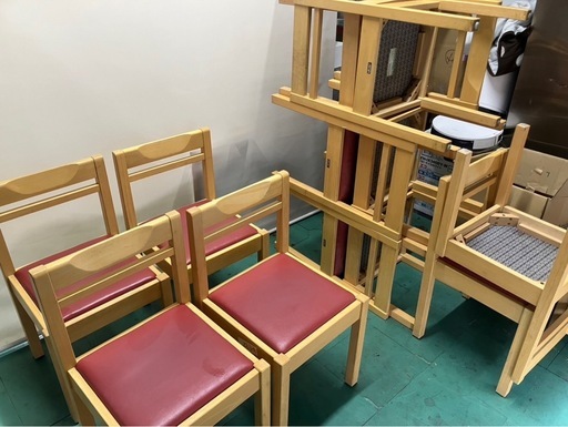 大阪引取限定 oliver 木製ダイニングチェア 4脚セット 大阪引取限定