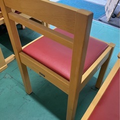 大阪引取限定　oliver 木製ダイニングチェア 4脚セットの画像