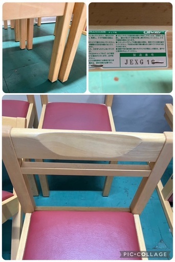 大阪引取限定　oliver 木製ダイニングチェア 4脚セット 大阪引取限定 oliver 木製ダイニングチェア 4脚セット