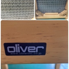 大阪引取限定　oliver 木製ダイニングチェア 4脚セットの画像