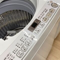 A-941【リユースのサカイ野々市店】ジモティ来店特価‼ SHARP シャープ 洗濯機 ES-KS70V-W 2020年製 動作チェック＆クリーニング済みの画像