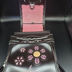 天使のはねランドセル　ダークブラウン　花柄刺繍の画像