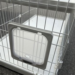 ペットゲージ　ホワイト　大型の画像