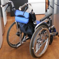 ♪MIKI/ミキ 自走用 車椅子 SKT-1000Lo ローモデル ブルー 低床♪の画像
