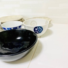 和皿　色々　平皿　丼物　深皿　茶碗の画像