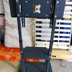 【JM940】テレビスタンド TVスタンド シェルフ(棚)付き 壁寄せテレビスタンドの画像