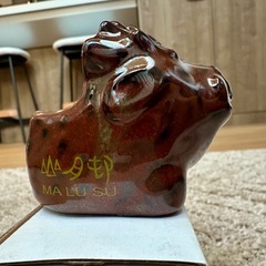 イノシシ　日本酒用カップの画像