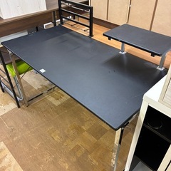 【ジャングル深井店】★デスク 黒 ブラック 学習・オフィス 事務 家具 テーブル 堺市 深井 【FU3144】の画像