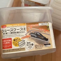 シューズケース　6箱　１つ破損部分あり　おもちゃケース　収納箱　収納ケース　内寸11×29×9.5　　の画像