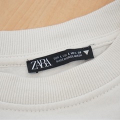 ZARA トレーナー ホワイトの画像