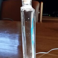 のとジンの容器を使ったテーブル・ライト/常夜灯 自作品 USB電源 の画像