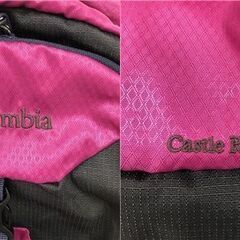 ss8185　コロンビア バックパック ピンク 20L Colombia 登山リュック Castle Rock20 アウトドア ザック レインカバー付 キャッスルロック 鞄 バッグ リュックサック 中古の画像