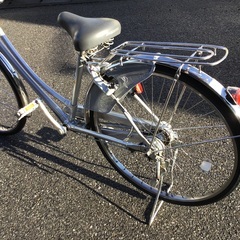 ブリジストン、シティサイクル銀色中古、学生サン、老若男女幅広く使えます。の画像