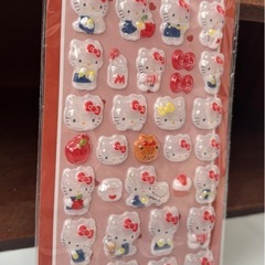 ②キティちゃん　ハローキティ　ドロップシール　3D 立体シール  ボンボンドロップシール の画像