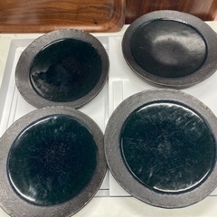 黒皿4枚セットの画像