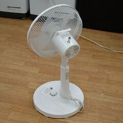 TEKNOS 扇風機 2021年製 KI-1751 30cmリビングメカ扇風機 5枚羽根 白 首振り タイマー 動作確認済み 札幌市 清田区 平岡の画像