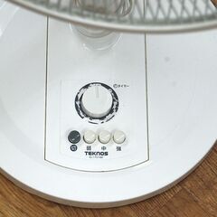 TEKNOS 扇風機 2021年製 KI-1751 30cmリビングメカ扇風機 5枚羽根 白 首振り タイマー 動作確認済み 札幌市 清田区 平岡の画像