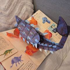 飛び出す恐竜の本の画像