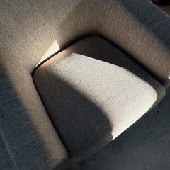 ニトリ  1人掛けソファ  グレーの画像