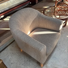 ニトリ  1人掛けソファ  グレーの画像