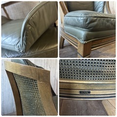 マルニ 地中海 ロイヤル ラウンジチェア 一脚 アンティークチェアー イス 1人掛けソファ 椅子の画像