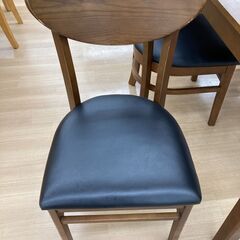 A-943【リユースのサカイ野々市店】ジモティ来店特価‼ 4人用ダイニングセット 木製 ブラウン クリーニング済みの画像