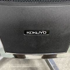 コクヨ/KOKUYO エントリー2 2脚セット チェアー 背ブラック・座ブラック 樹脂脚 ナイロンキャスター 中古家具 店頭引取歓迎 ■R10318の画像