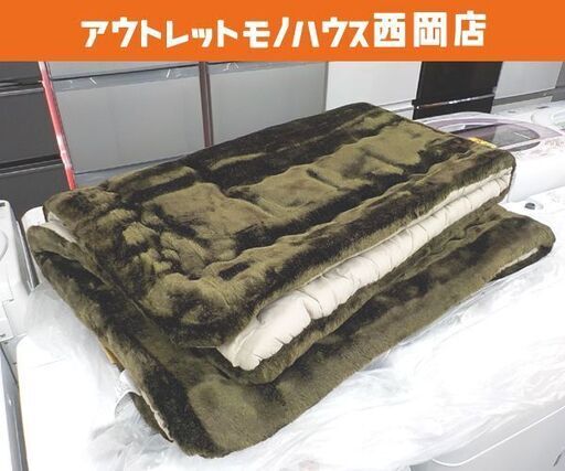 未使用 カルドニードエリート リッチファーリビングマット 130×180㎝ ブラウン ラグマット フロアマット 西岡店