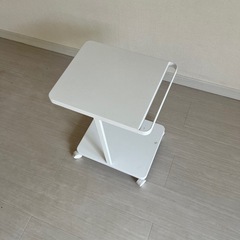 ランドセル置き（山崎実業(Yamazaki) ランドセル収納ラック キャスター付き ２段 ホワイト 約W26×D32×H45cm(キャスター含む)）の画像