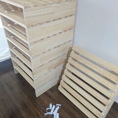 【中古美品】すのこシングルベッド_アイリスプラザの画像