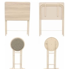 折りたたみデスク、椅子の画像