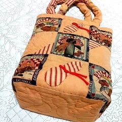 全て手縫い　ハンドメイドバッグ　　　2点セットの画像