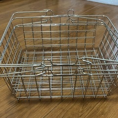 ステンレス製 収納バスケット 2個セット（無料）の画像