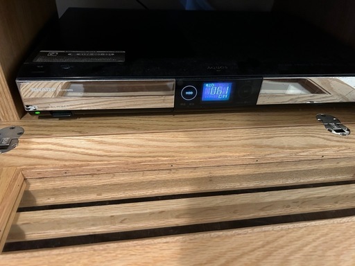【即引取可】43インチ液晶TV + SHARP BDレコーダー + 大川家具日本製テレビ台 3点セット