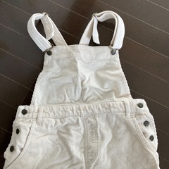 コーデュロイ　ジャンバースカート　Mの画像