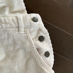 コーデュロイ　ジャンバースカート　Mの画像