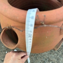 植木鉢右の小さなテラコッタの画像