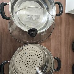 蒸し鍋（二段、28CM）の画像
