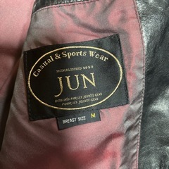 急募 レザージャケット M JUNの画像