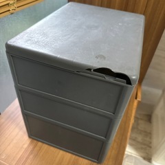 Shinwa 3段 書類棚／レターケース（グレー）の画像