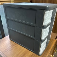 Shinwa 3段 書類棚／レターケース（グレー）の画像