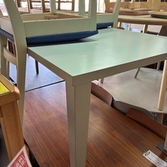 【ジャングル深井店】★2人用ダイニングセット 白 ホワイト テーブル 家具 堺市 深井 【FU3148】の画像