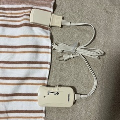 新品未使用品　あったか電気毛布(箱有り、説明書有り)の画像
