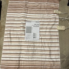 新品未使用品　あったか電気毛布(箱有り、説明書有り)の画像