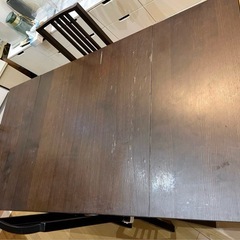 IKEA 伸長式ダイニングテーブル　チェア4点　セットの画像